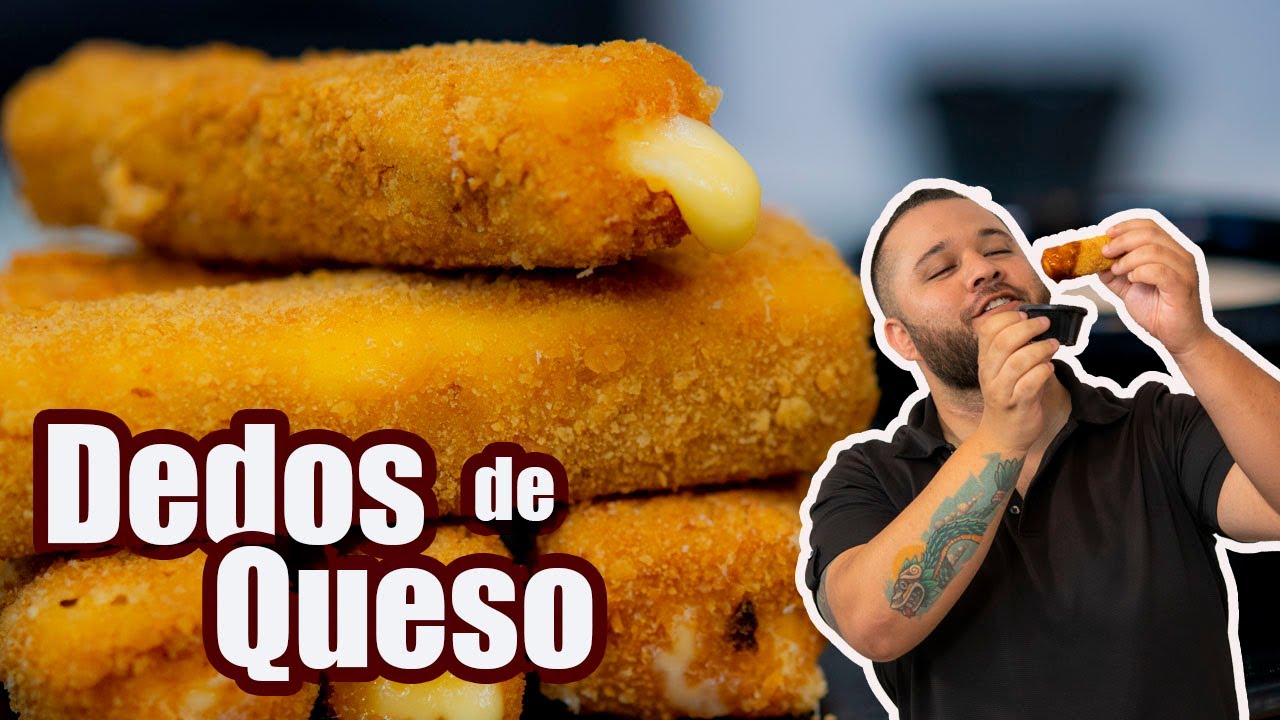 DEDOS de QUESO TIPO MANCHEGO + 2 ADEREZOS | JUS PALTA - Comida Casera
