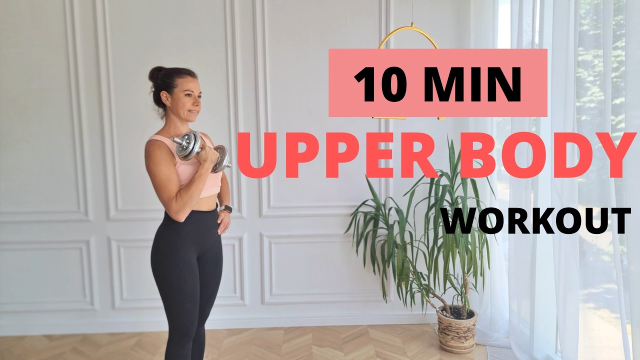 10 MIN  UPPER BODY Workout - DUMBBELL/at Home/