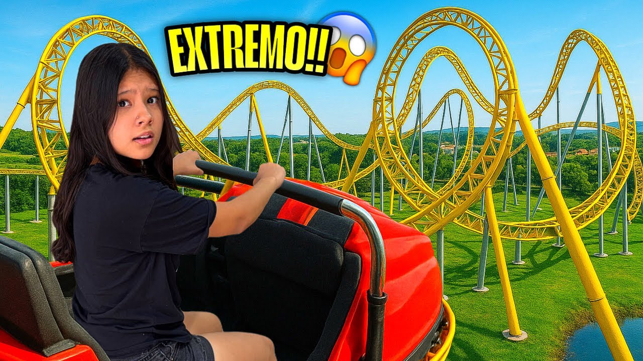 SUBIENDOME A LOS JUEGOS MÁS EXTREMOS DE SIX FLAGS!!😱🎢| Regina MH