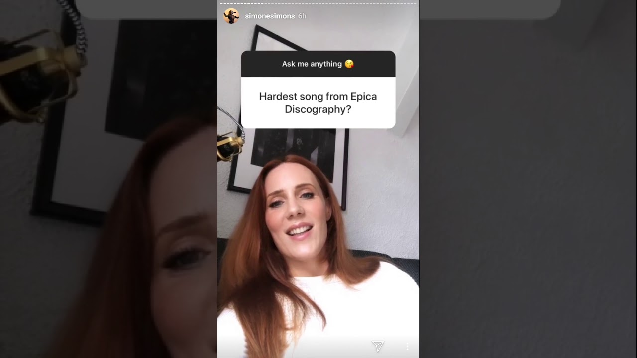 Simone Simons 13/07/19 Q&A part 1 instagram | simonesimons