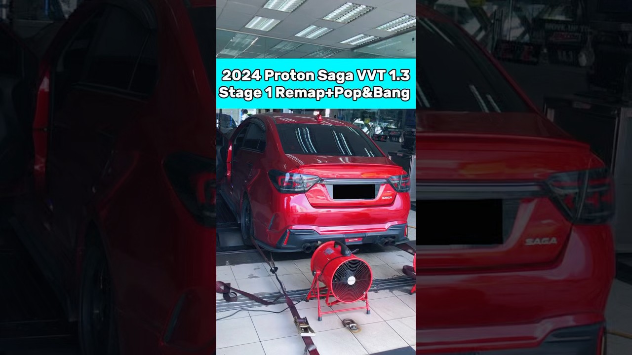Remap 2024 Proton Saga VVT 1.3 Pop&Bang Stage 1 WHP: 83HP 109TQ www.emptune.com www.jcracing.com.my