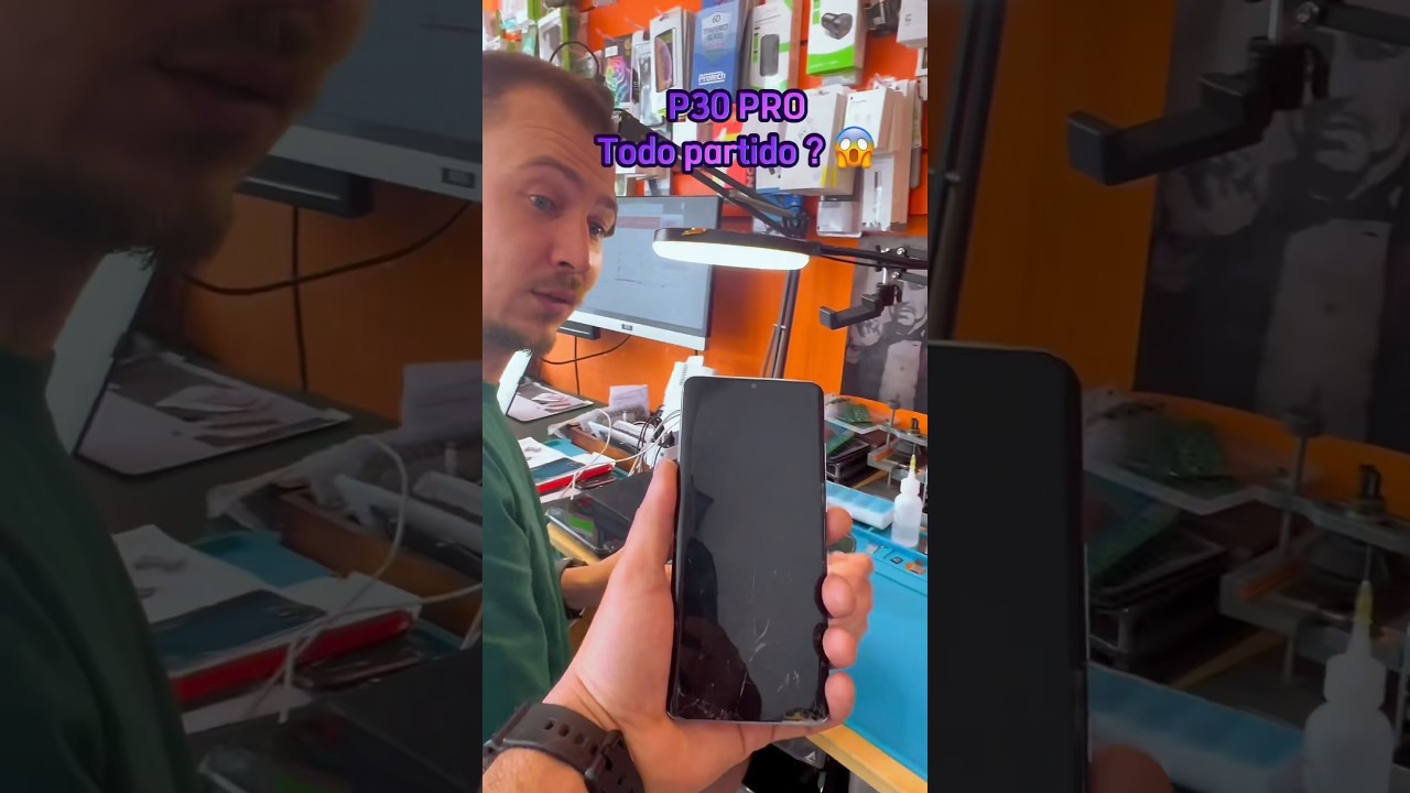 Huawei p30 pro todo partido 😑! #shorts #huawei #satisfying #viral