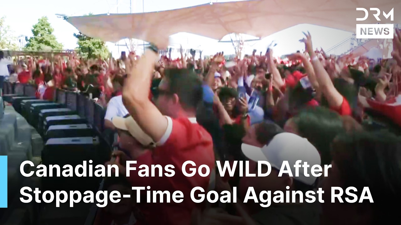FIFA 2026: Canadian Fans ERUPT in Celebration After Canada's Stoppage-Time Goal vs RSA | AD1N