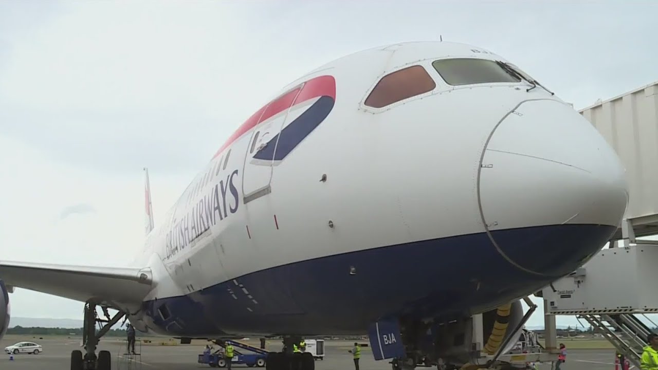 British Airways direct flight from PDX to London takes off