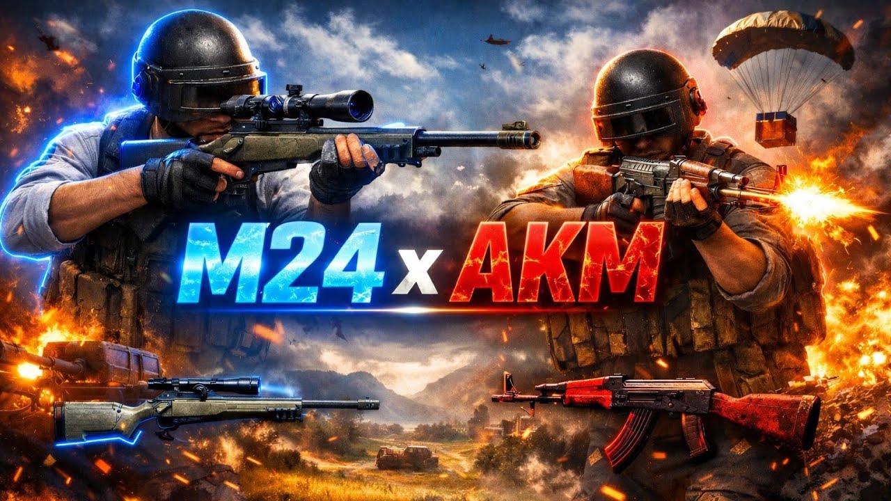 AKM x M24 DOMINATION 🔥 | PUBG Pro Clutch Gameplay