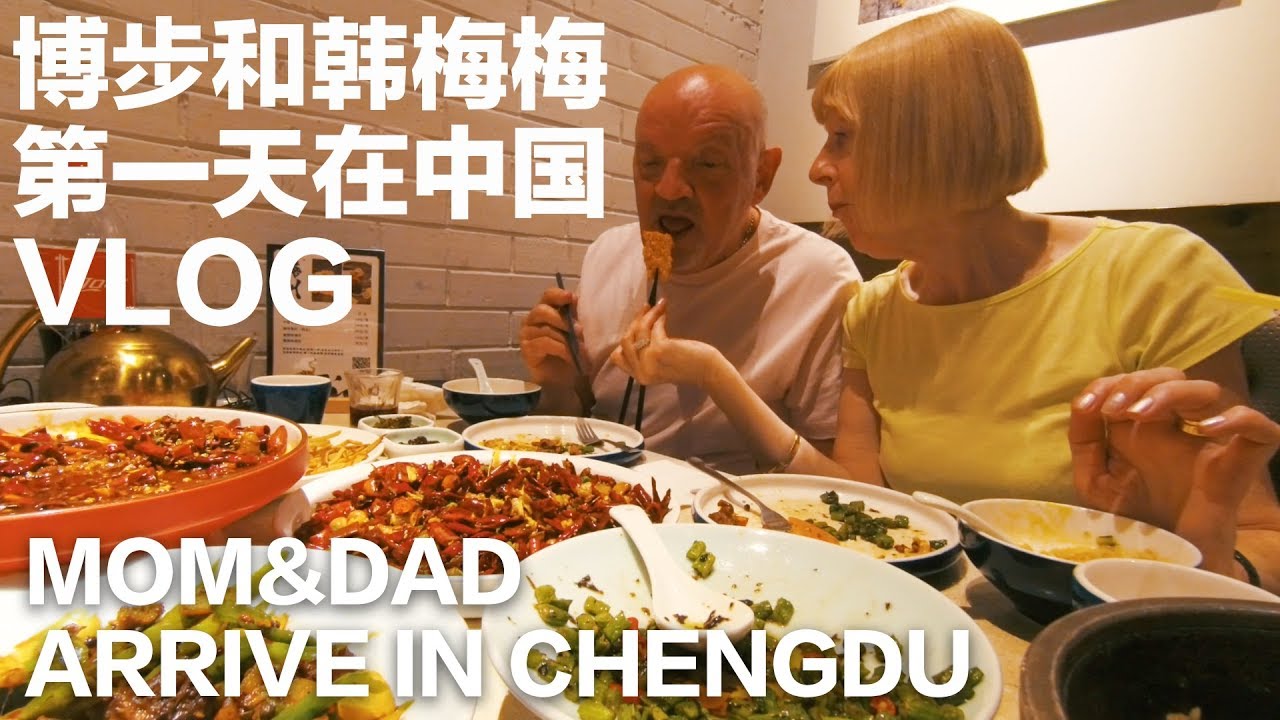 Sichuan Food & Chengdu's Shiba Inu Cafe博步和韩梅梅在中国第一天：成都 柴犬 川菜