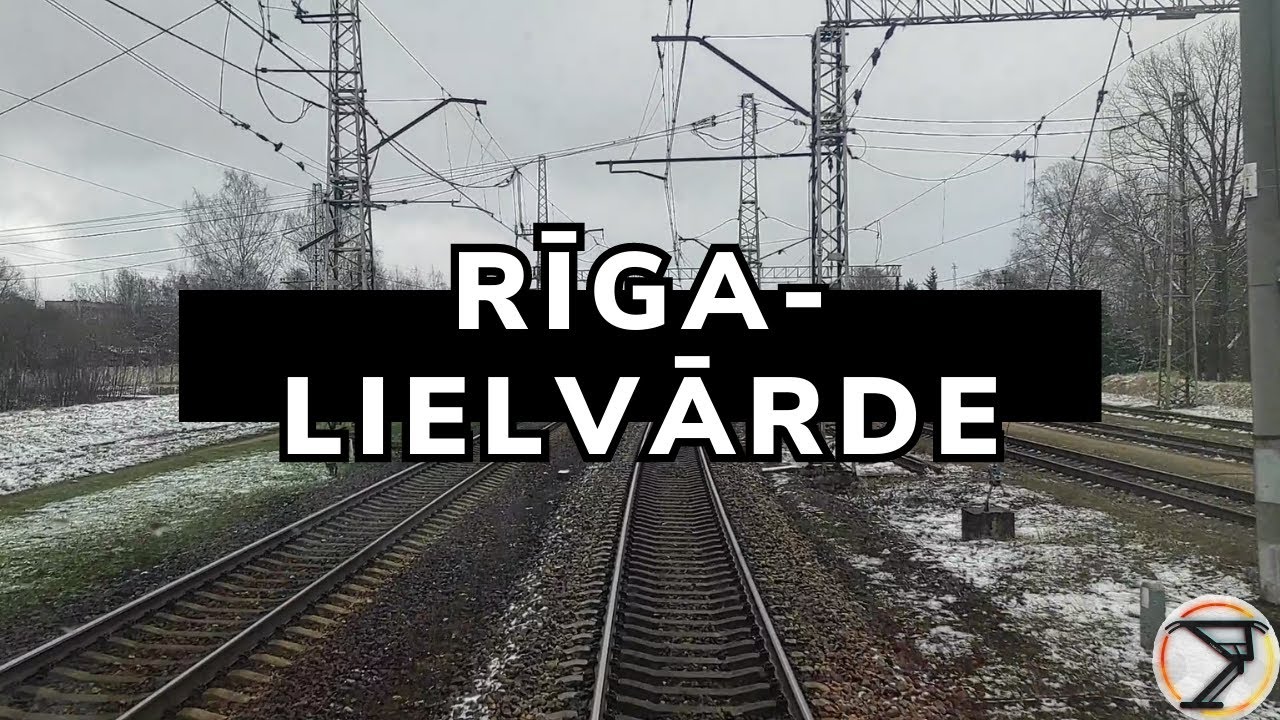 Таймлапс Рига-Лиелварде на поезде | Rīga-Lielvārde ar vilcienu