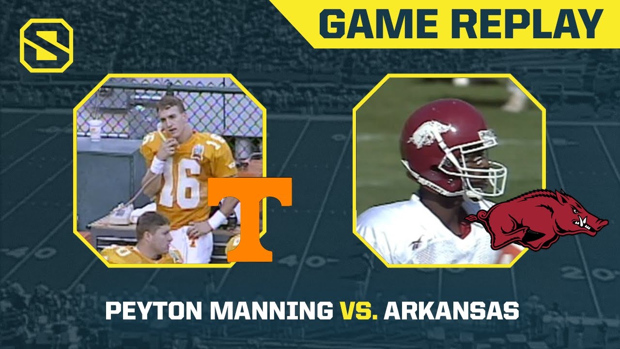 Peyton Manning Slams Arkansas | 1996 - Arkansas vs. Tennessee