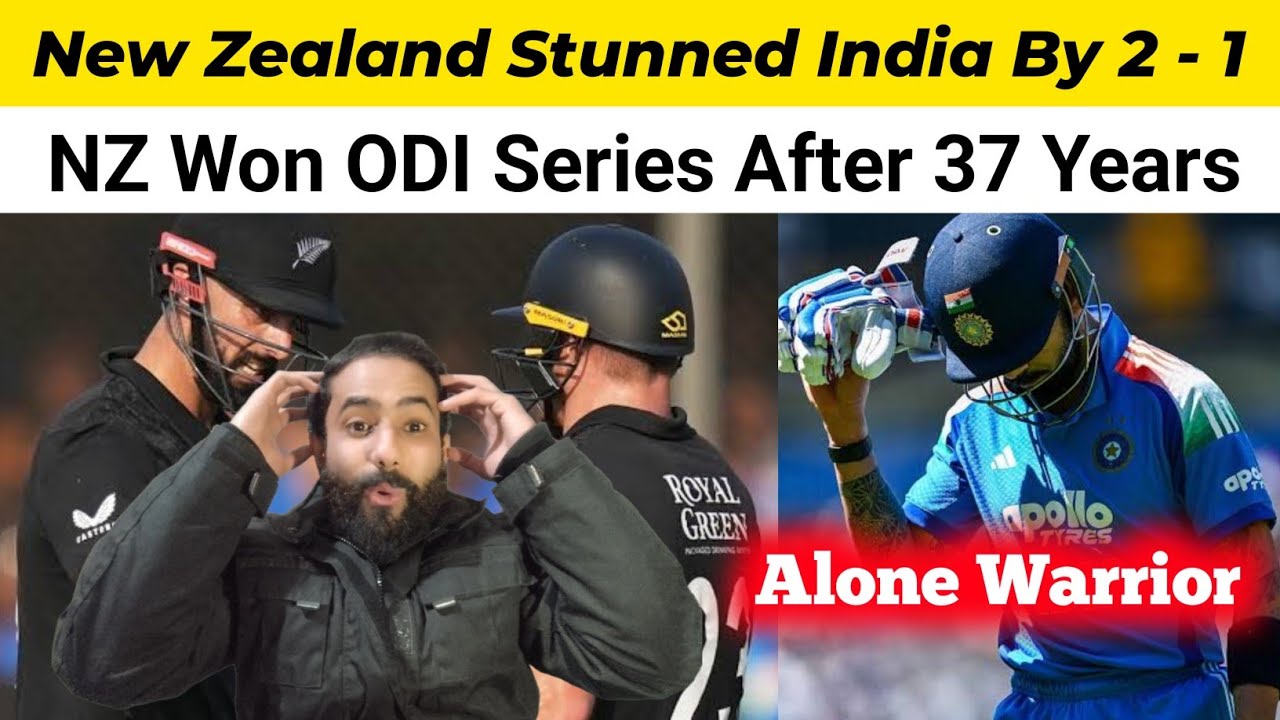 NZ Crushed Ind in 3rd ODI and Lift ODI Series By 2 - 1. 