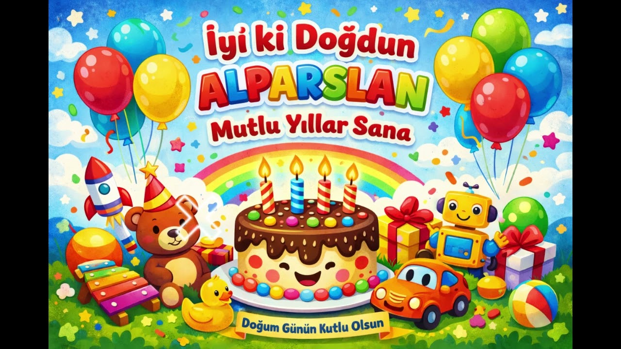 İyi Ki Doğdun Alparslan 🎈 | Çocuklar İçin Doğum Günü Şarkısı