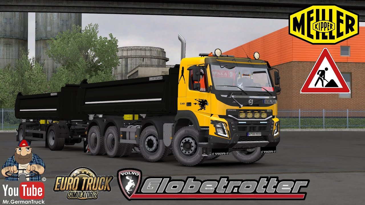 [ETS2 v1.36] Volvo FMX Kipper, Cement Mixer & Winter Addon + 2 Ownable Trailer v1.5 *Mega Mod*