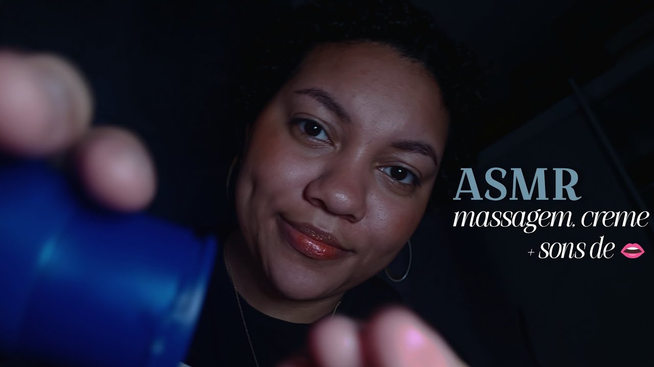 ASMR fazendo massagem em você (sons de creme, sons de boca) 💤