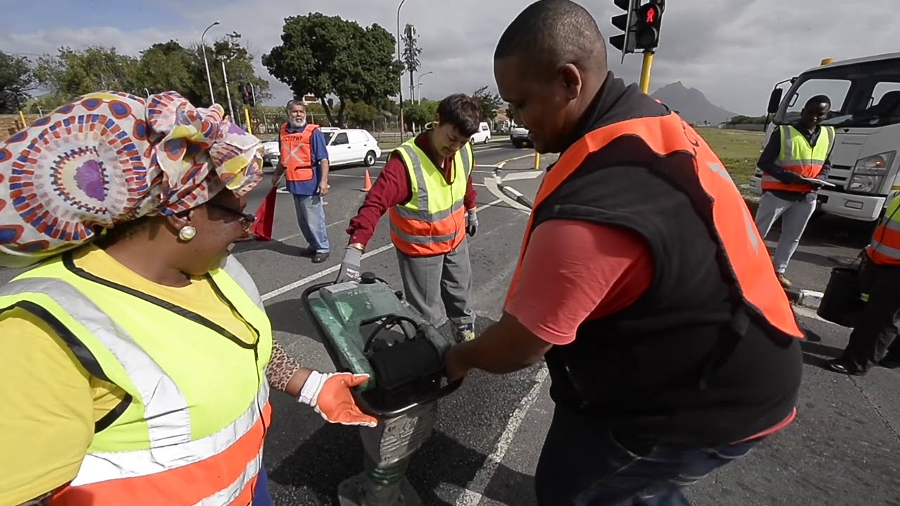 Felicity Purchase joins City Roads and Stormwater teams fixing potholes and stormwater systems