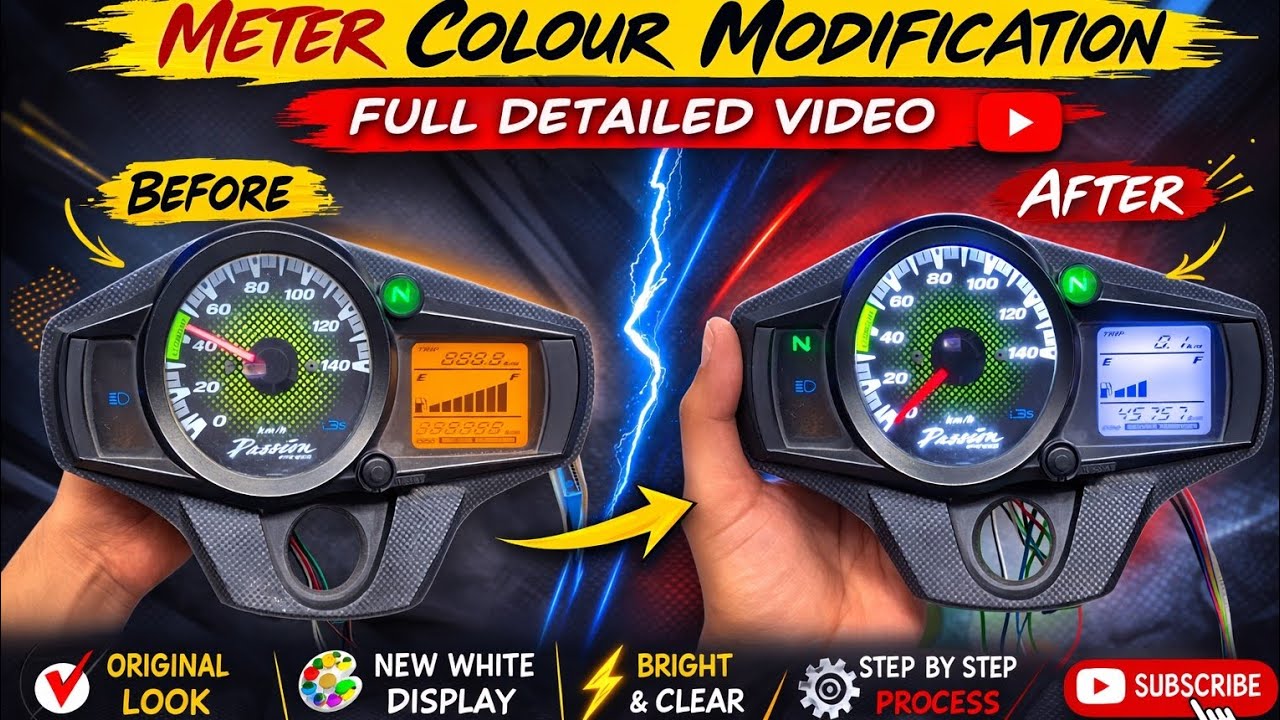 PASSION PRO I3S FIX COLOUR MODIFICATION (FULL DETAILED VIDEO) #passion #hero #modified #repairing 