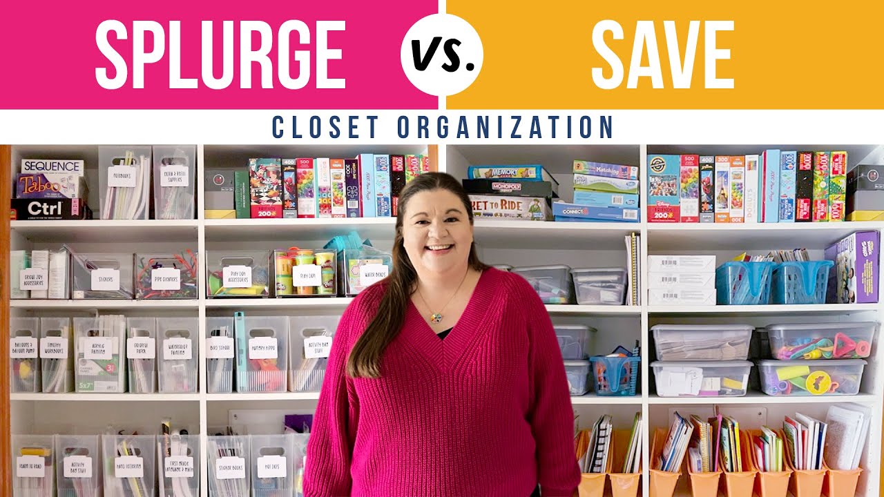 Save vs Splurge | Craft Closet Organization
