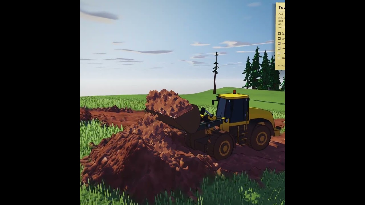 realistic soil mechanics is finally here #indiegame #simulator #heavyequipment
