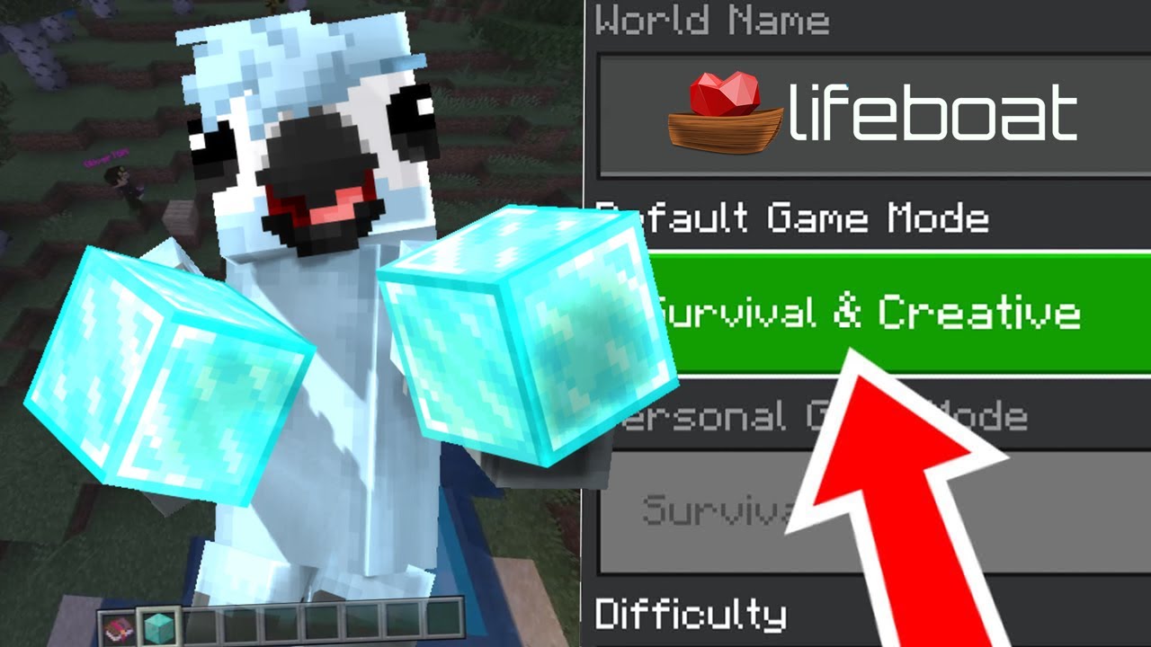 I Found ZYELOE's Creative Mode Glitch in Lifeboat Survival Mode! 😱🔥