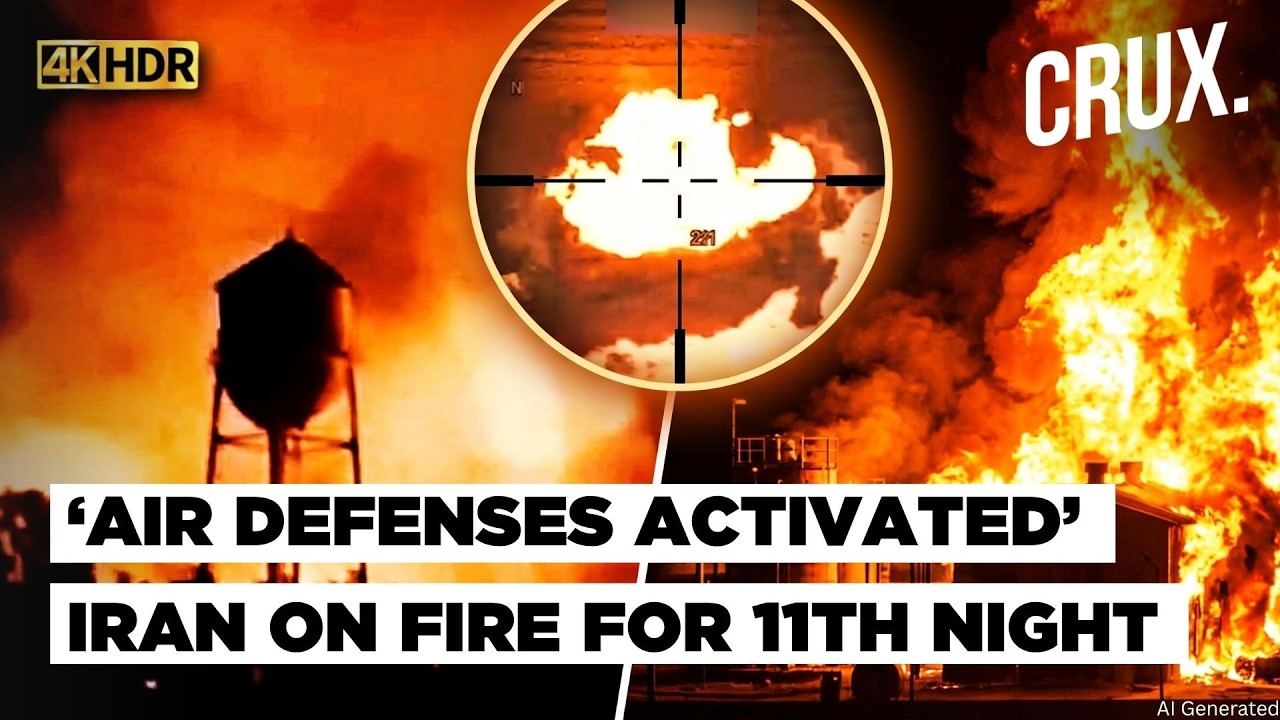 US Strikes Iran For 11th Night, IRGC Threatens To Target More Troops If Nuclear Sites Attacked | 4K