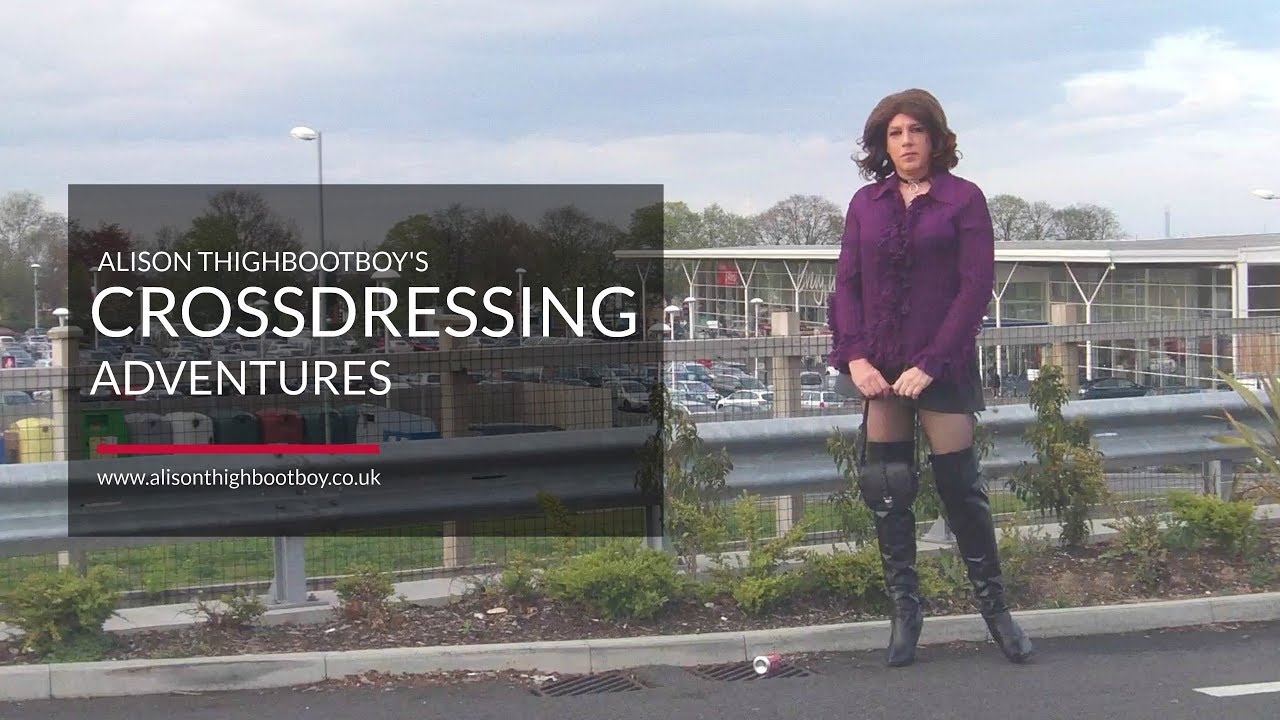 Micro Mini Skirt - First Time Out - Crossdresser #AlisonThighBootBoy