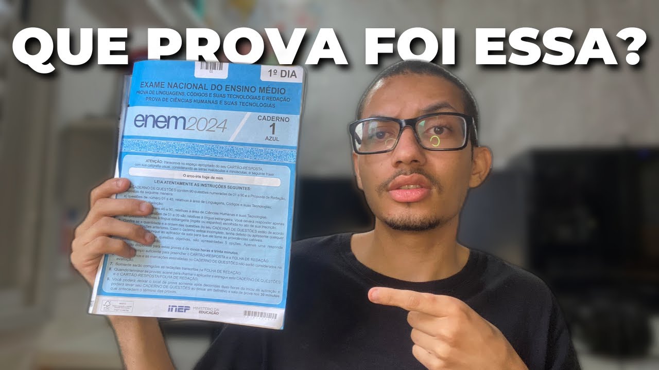ENEM 2024 - MINHAS IMPRESSÕES E RESULTADOS FAZENDO PELA PRIMEIRA VEZ | Samuel Marinho