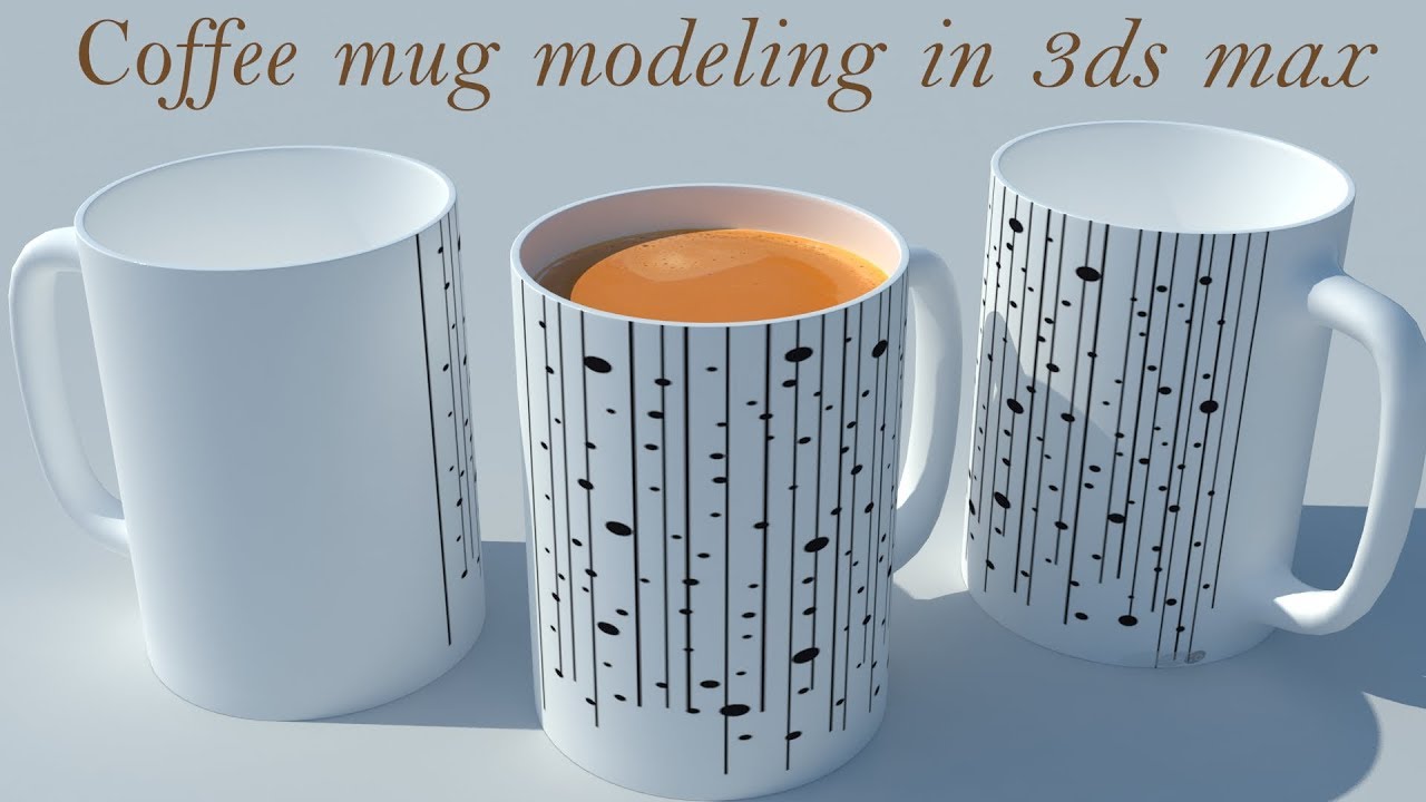 How to model a coffee mug in 3ds max