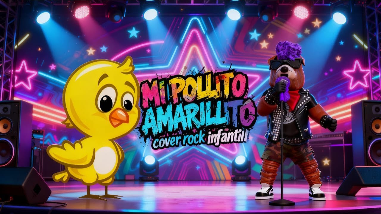 MI POLLITO AMARILLITO! LOS PERROCKERS - CANCIONES PARA NIÑOS  (CANCIONES INFANTILES) SHOW INFANTIL!🎵