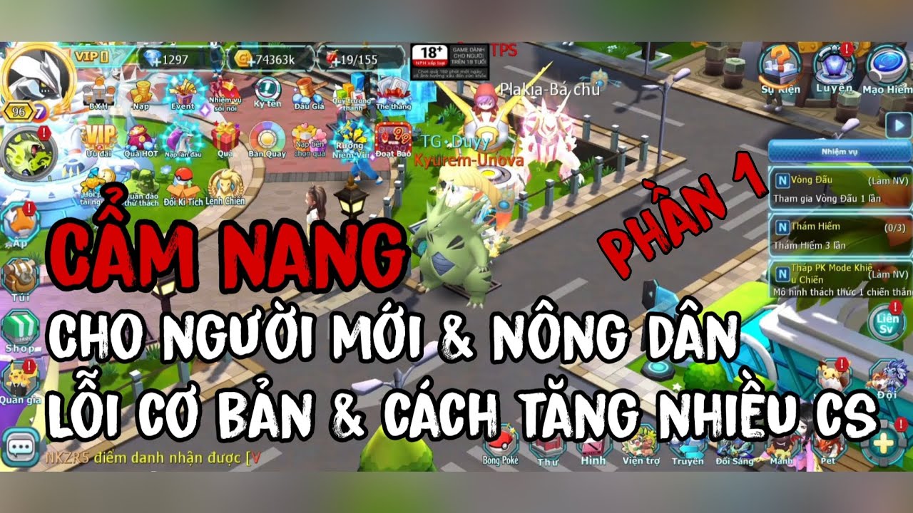[Poke Đại Chiến] #58: Cẩm Nang Giành Cho Người Mới & Nông Dân - Phần 1: Những Lỗi Cơ Bản