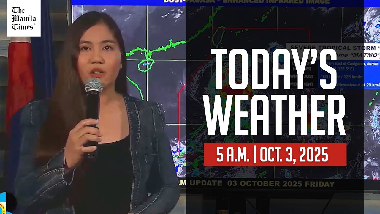 Today's Weather, 5 A.M. | Oct. 3, 2025