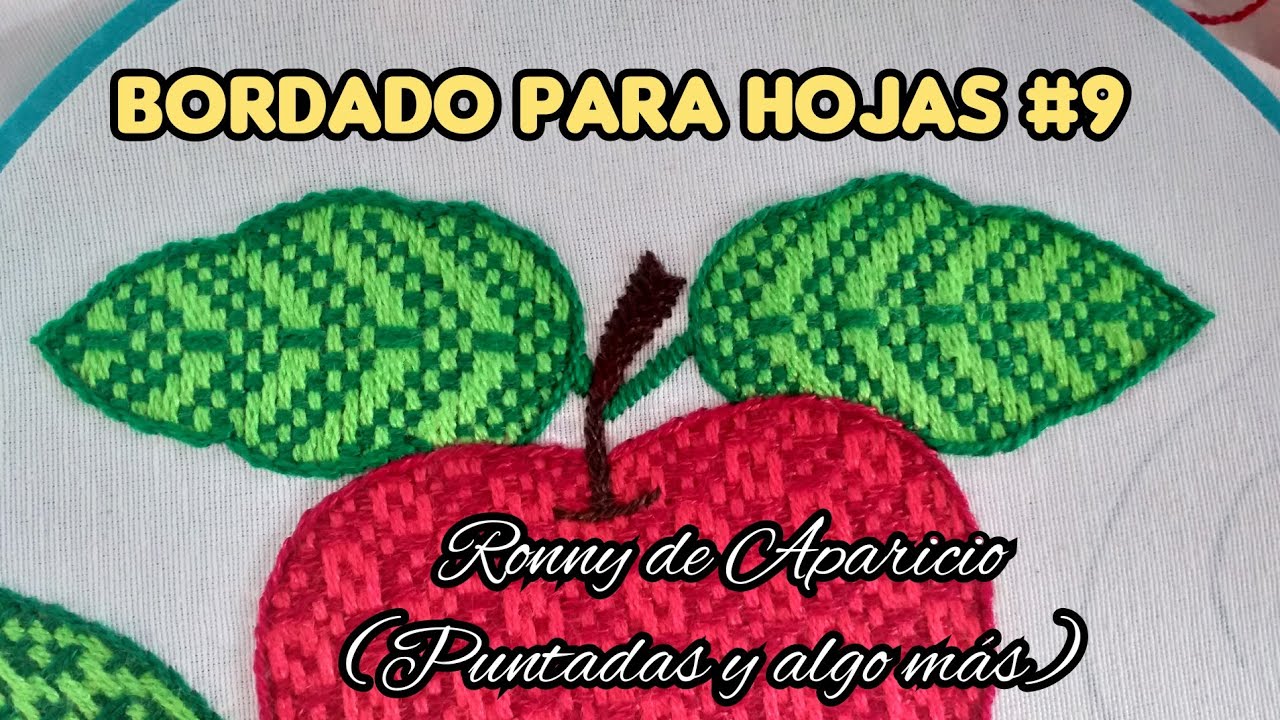 Bordado en hoja #9
