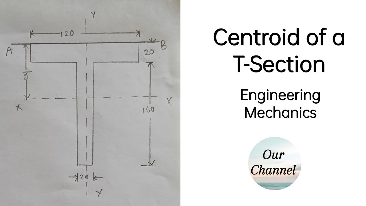 Centroid of T-Section | Engineering Mechanics | Engineering | Centroid