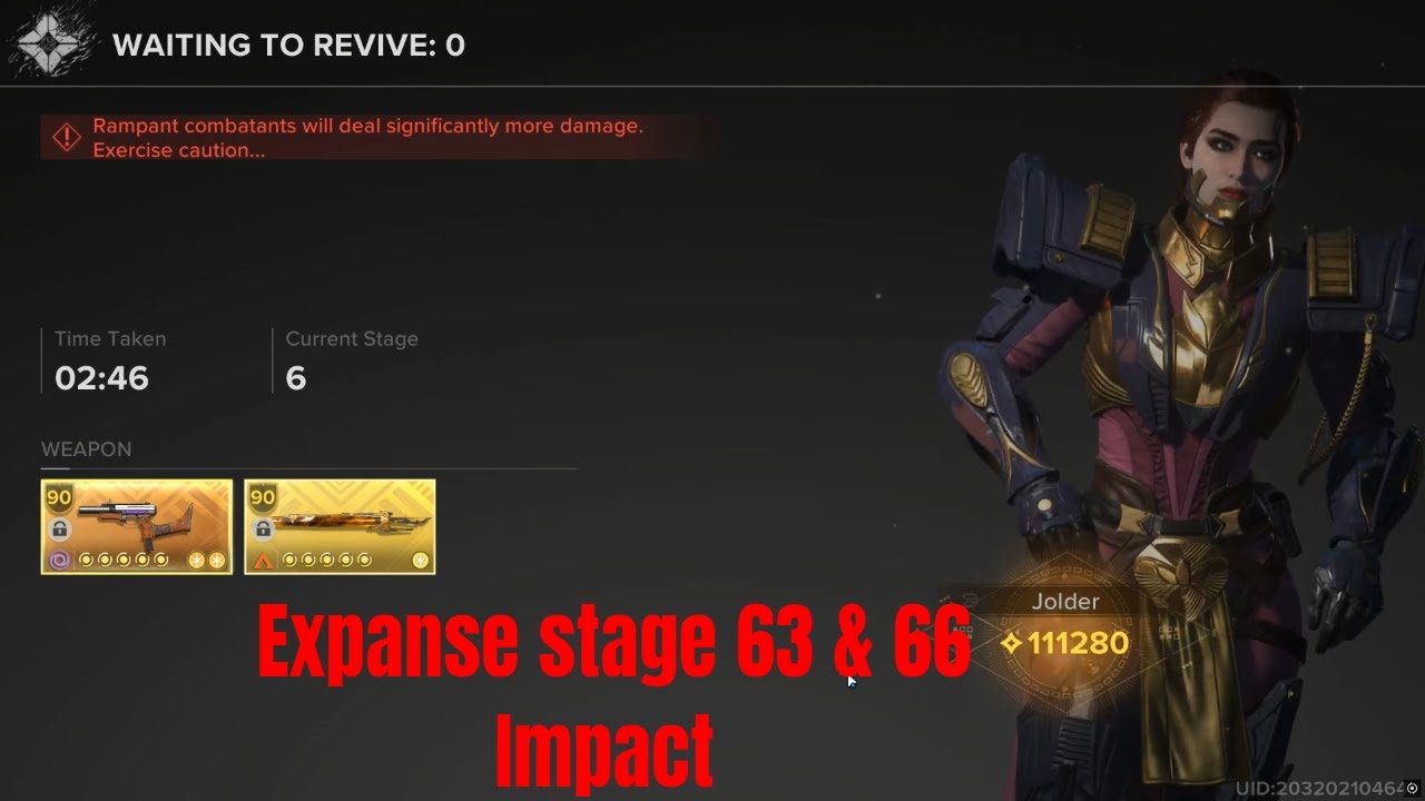 Destiny Rising - The Expanse Endless Stage 63 & 66 Impact Jolder