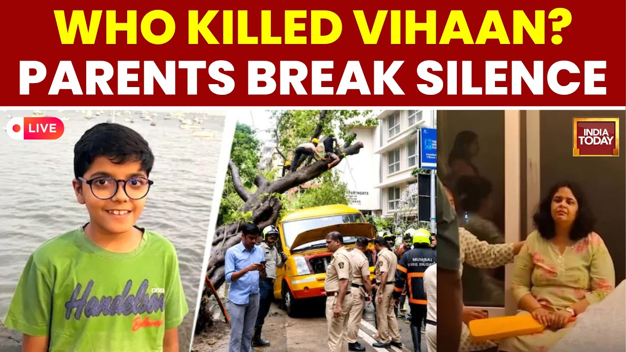 Rajdeep Sardesai Live: Mumbai Rain Horror, School Bus Tree Crash, Vihaan Tragedy | India Today LIVE