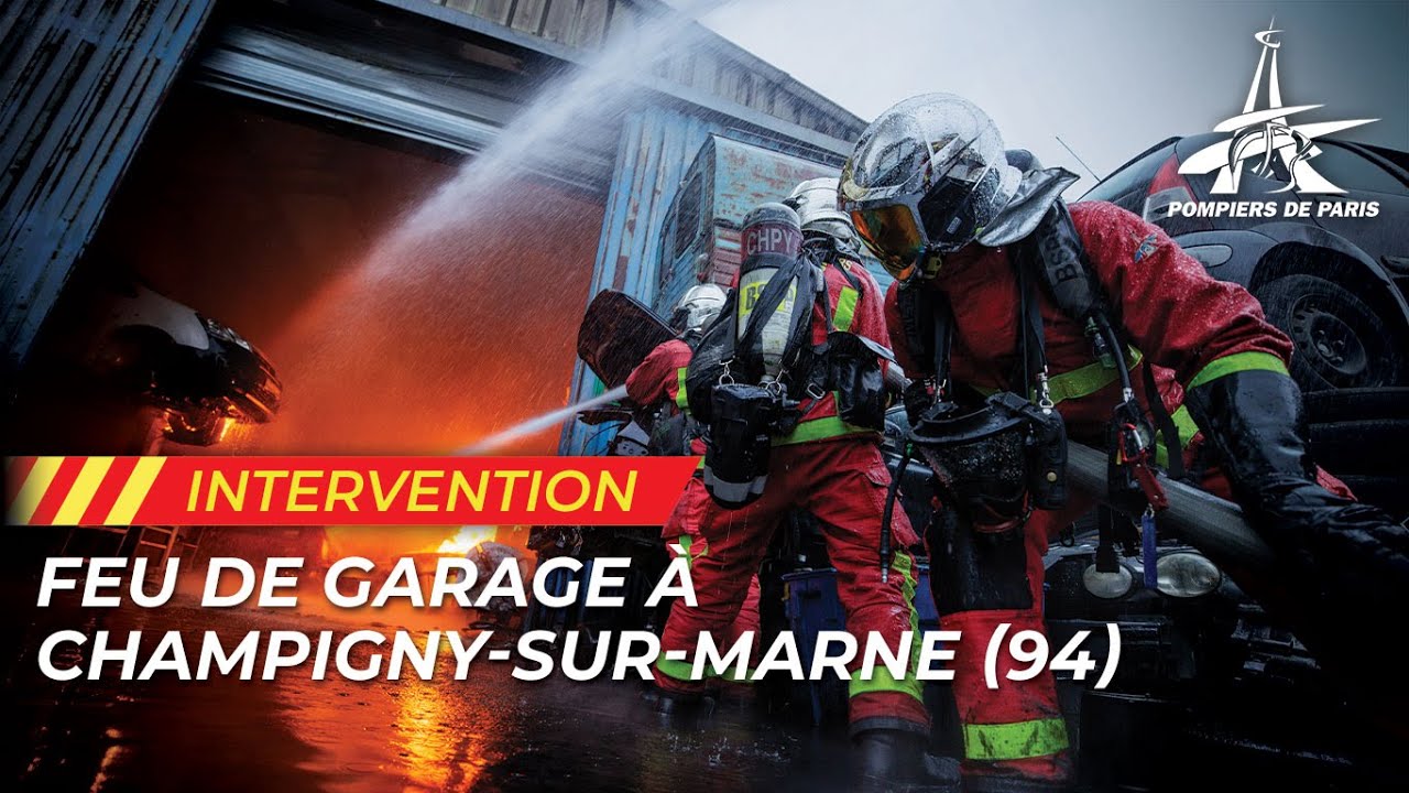 FEU DE GARAGE À CHAMPIGNY-SUR-MARNE (94).