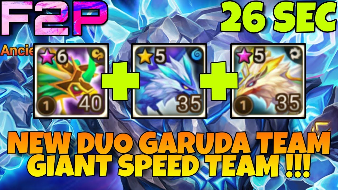 НОВАЯ КОМАНДА ДУО ГАРУДА!!! 2 ГАРУДА + ТЕШАР В GIANT ABYSS HARD SPEED TEAM #summonerswar