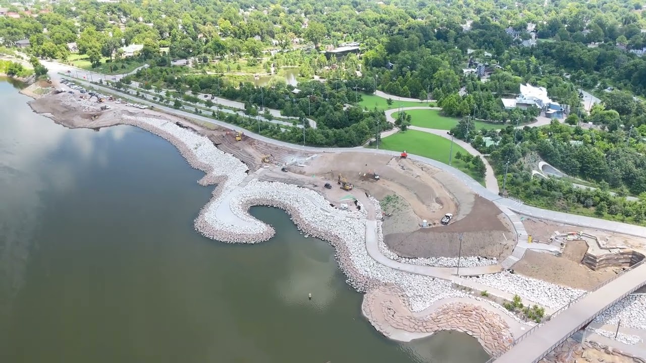 Stunning Drone Footage of The Gathering Place | Tulsa’s Premier Urban Park in 4K