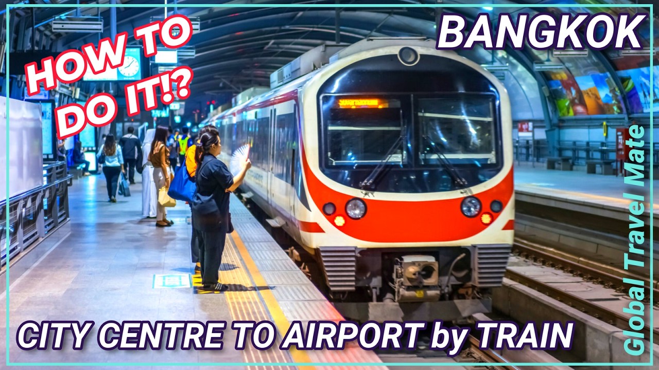 Easiest Way to Bangkok International Airport - Airport Rail Link (ARL) 🇹🇭 Thailand