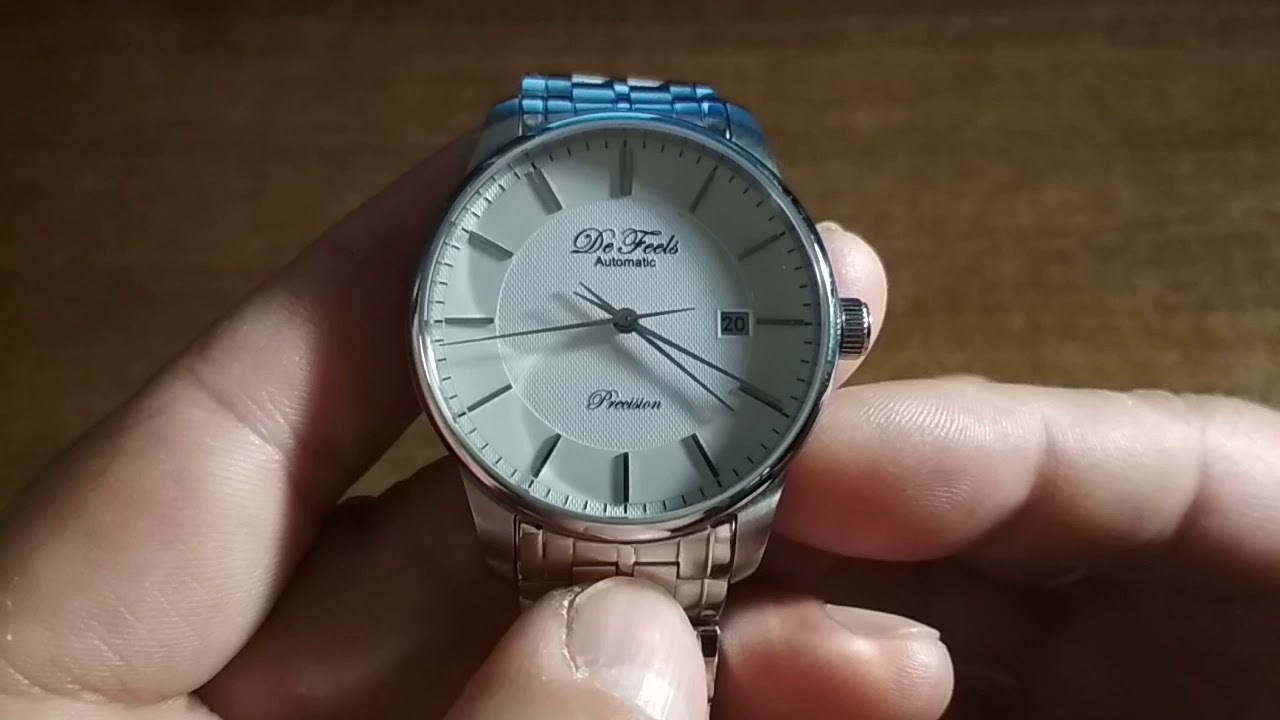 De Feels F3823G, механизм Miyota 9015, обзор часов с Али экспресс