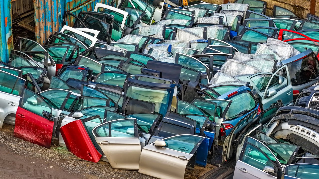 Scrapyard from the Sky | Car Recycling Drone Footage
