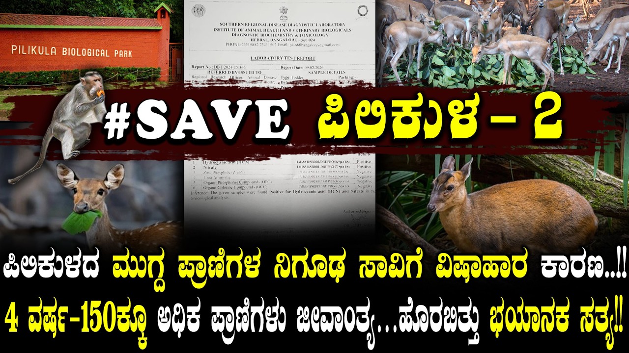 ಪಿಲಿಕುಳದ ಮುಗ್ದ ಪ್ರಾಣಿಗಳ ನಿಗೂಢ ಸಾ*ವಿಗೆ ವಿ*ಷಾಹಾರ ಕಾರಣ-ಹೊರಬಿತ್ತು ಭ*ಯಾ*ನಕ ಸತ್ಯ! ಅವ್ಯವಹಾರ-ಆಹಾರ ವಿ*ಷ..!?