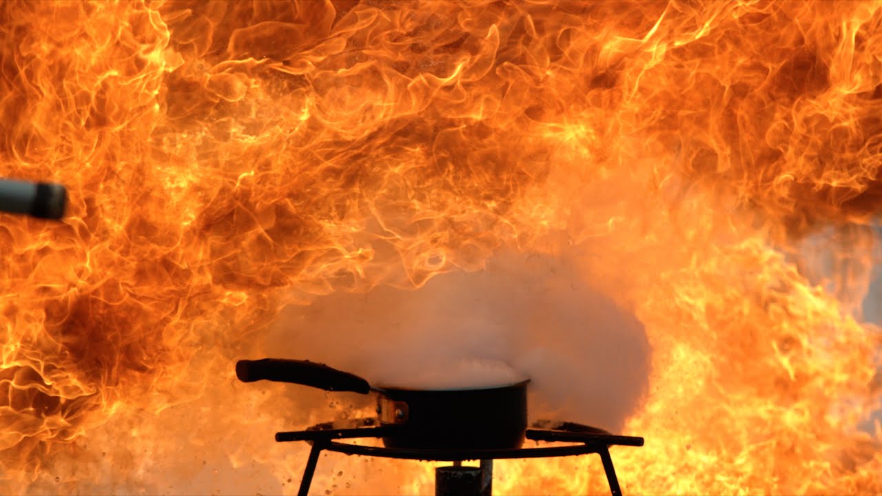 Explosive Oil Fire at 2500fps - The Slow Mo Guys