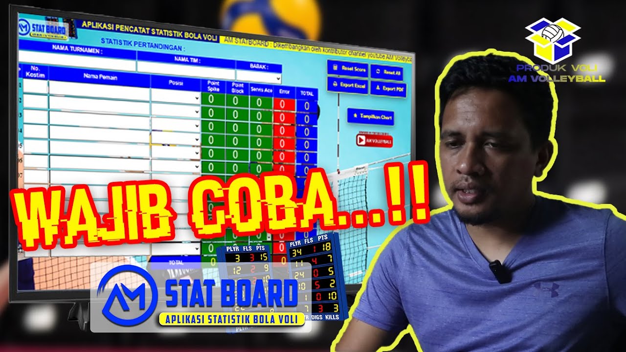 APLIKASI STATISTIK BOLA VOLI..!!