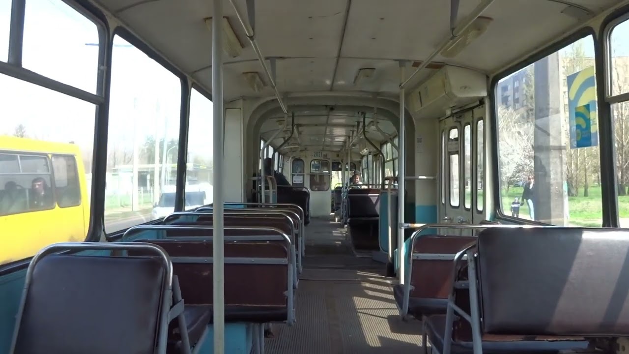 The sound of a ZiU-683B [B00] trolleybus. I'm riding in the cabin of the legendary ZiU-10 No. 2021.