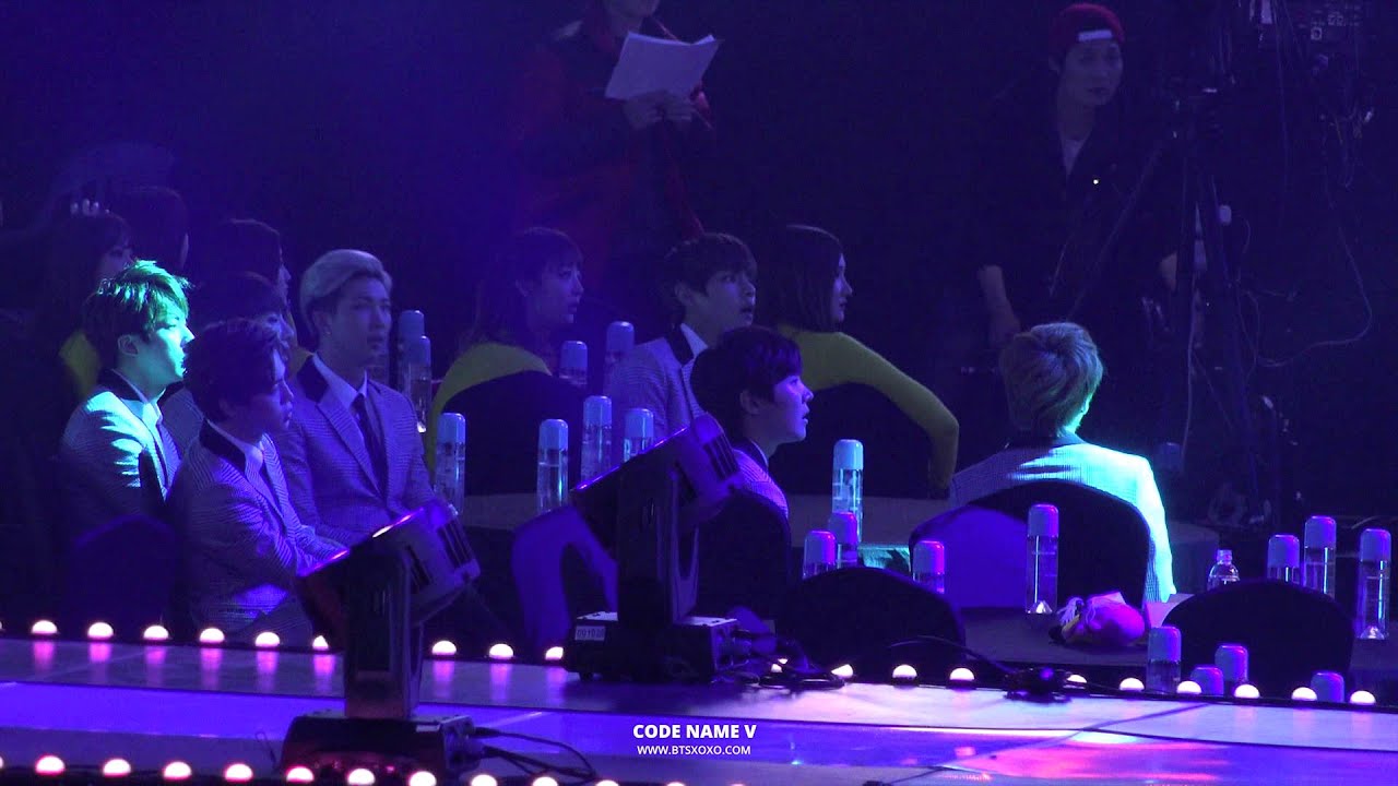 150128 가온차트 K-POP 어워드 방탄소년단 대기석 HER REACTION