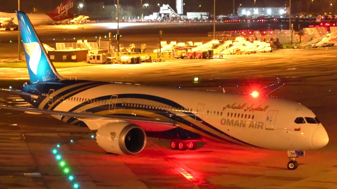 Night Time Plane Spotting at Manchester Airport - Terminal 1 & 2 Ground Movements