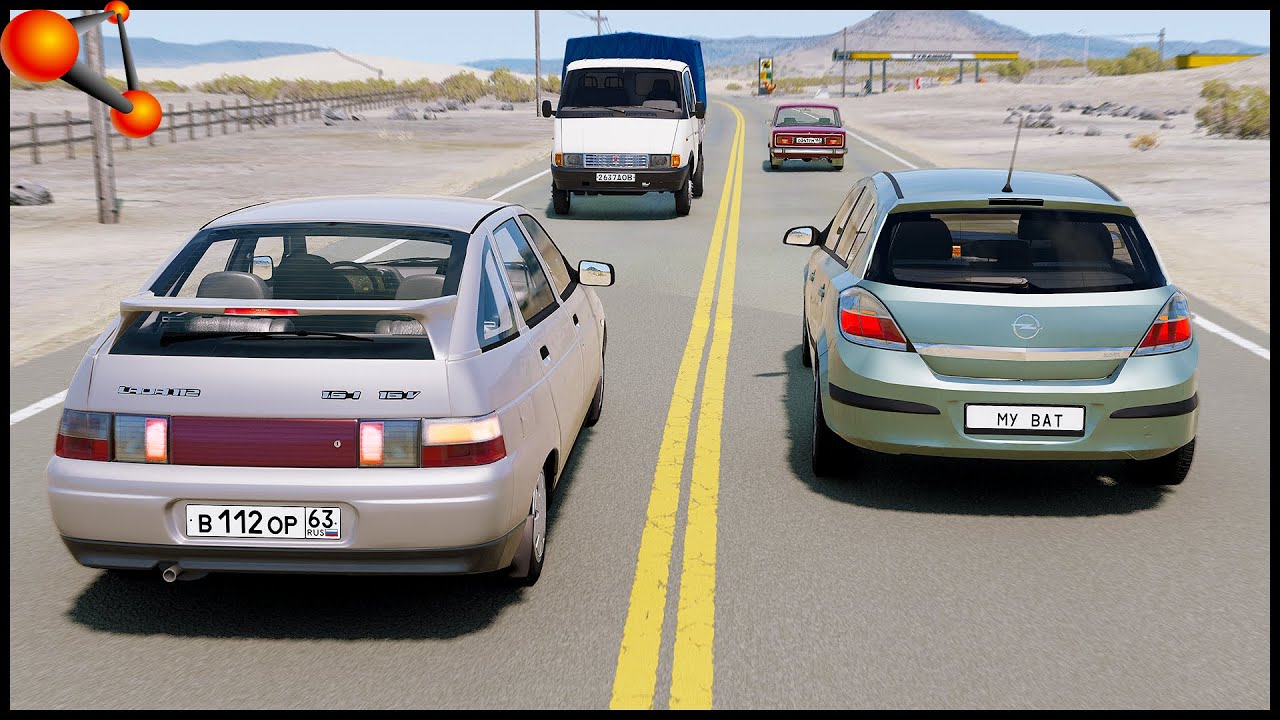 ПОСЛЕДНИЙ ОБГОН! Мало МОЩНОСТИ! - BeamNg Drive
