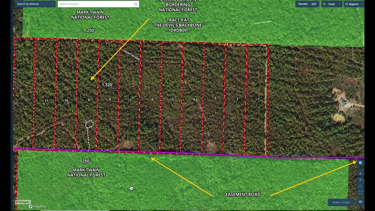 Map & Property Overview - Owner Financed ON Public Land in MO! $1,500 Down & NO Credit Check - DB09