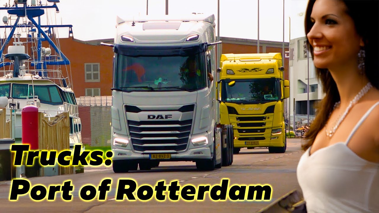 Awesome European Truckspotting in Rotterdam! 🔍 DAF, SCANIA, VOLVO, MERCEDES