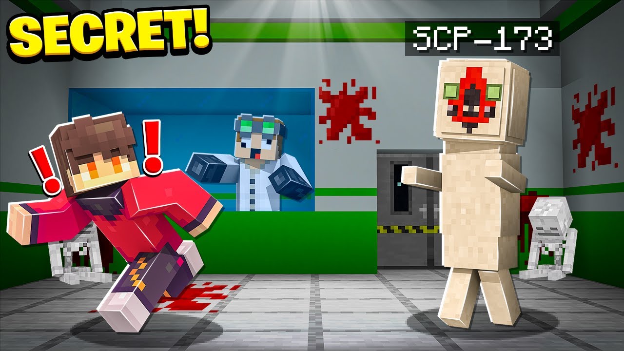 I Found SCP-173 SECRET BASE in MINECRAFT! *SCARY*