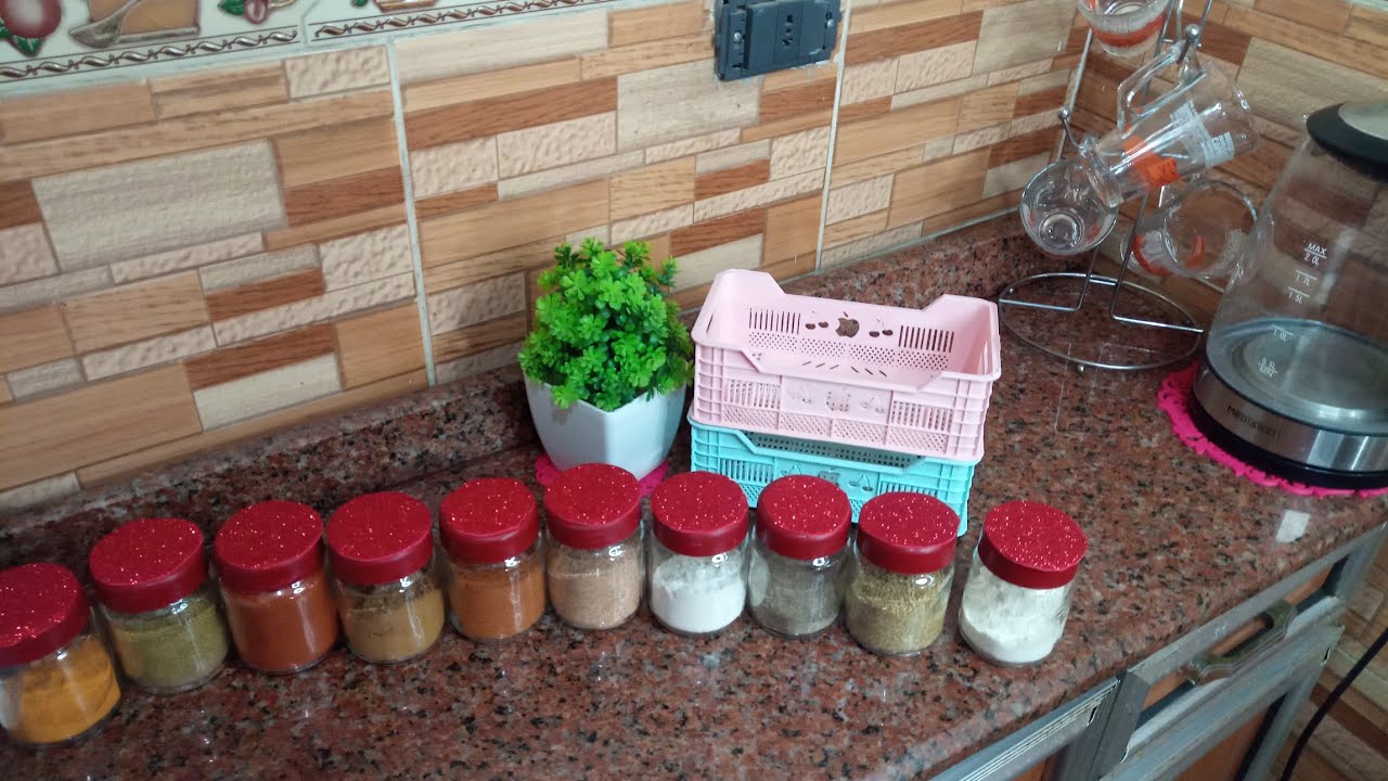 اعاده تدوير و فكره حلوه جدا طقم التوابل الدوار حولته خليته طقم احطه جوه المطبخ👌💪💝