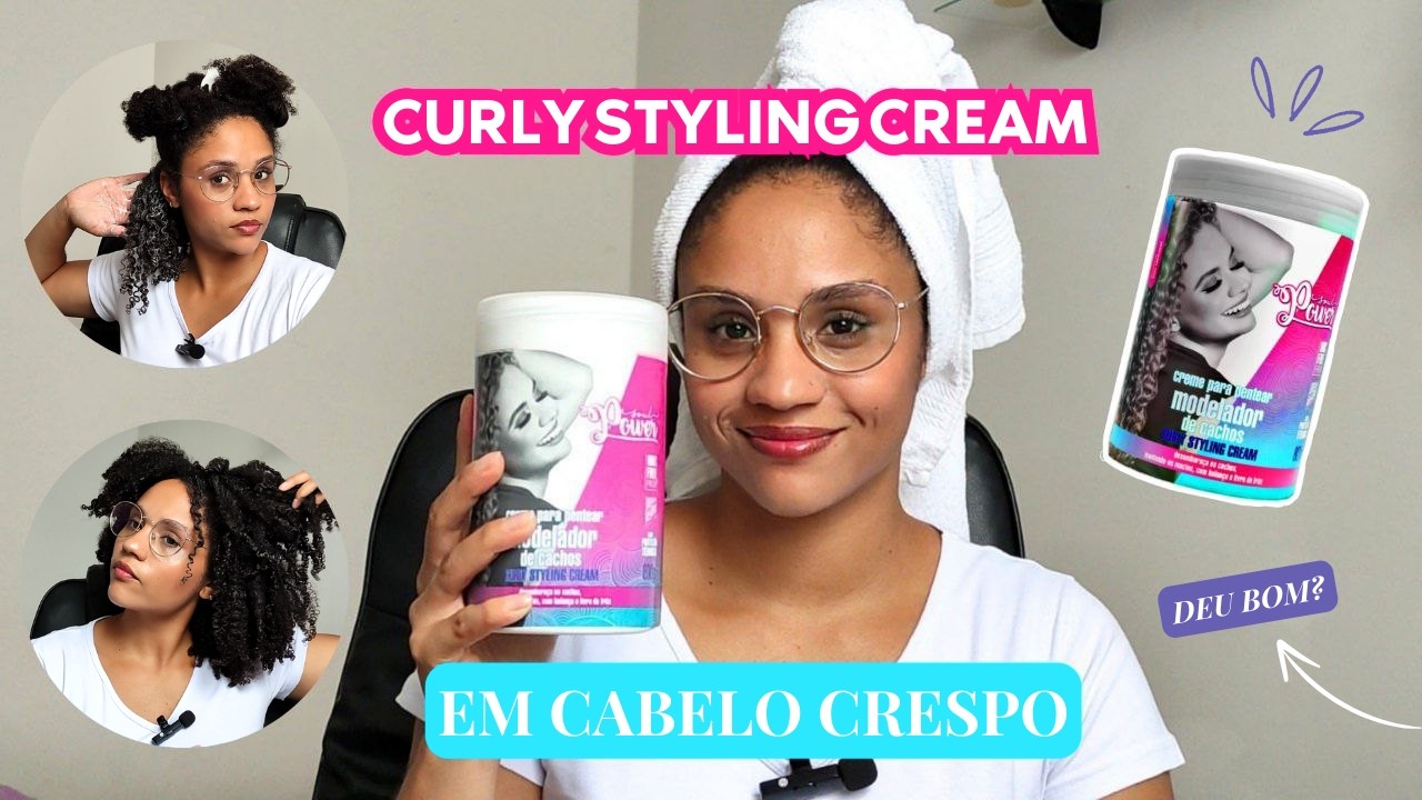 CREME DE CACHOS NO CRESPO ~ DEU BOM? | CURLY STYLING CREAM DA SOUL POWER